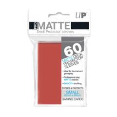 PRO-Matte Small Size Deck Protector sleeves (60 ct.) Red